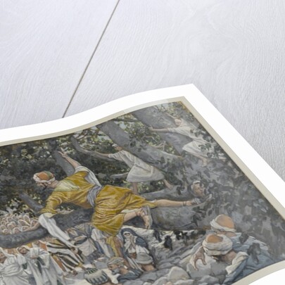 Zaccheus in the Sycamore Awaiting the Passage of Jesus by James Jacques Joseph Tissot