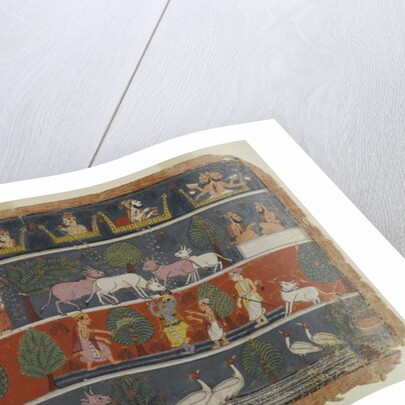 Page from a Dispersed Bhagavata Purana Series, c.1680 by Indian School