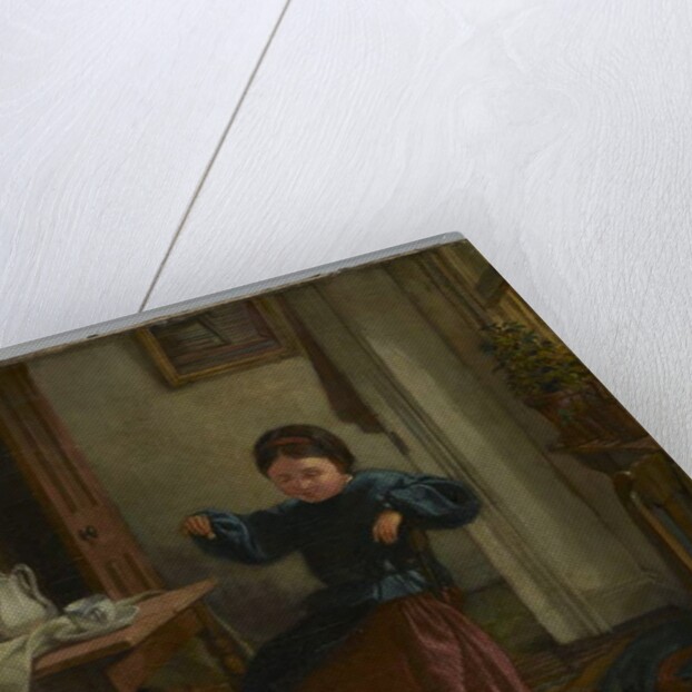 Girl and Dog by John Whittaker