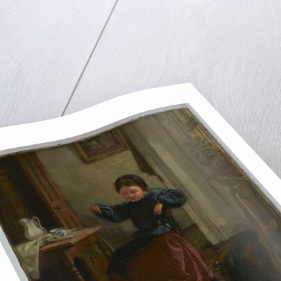 Girl and Dog by John Whittaker