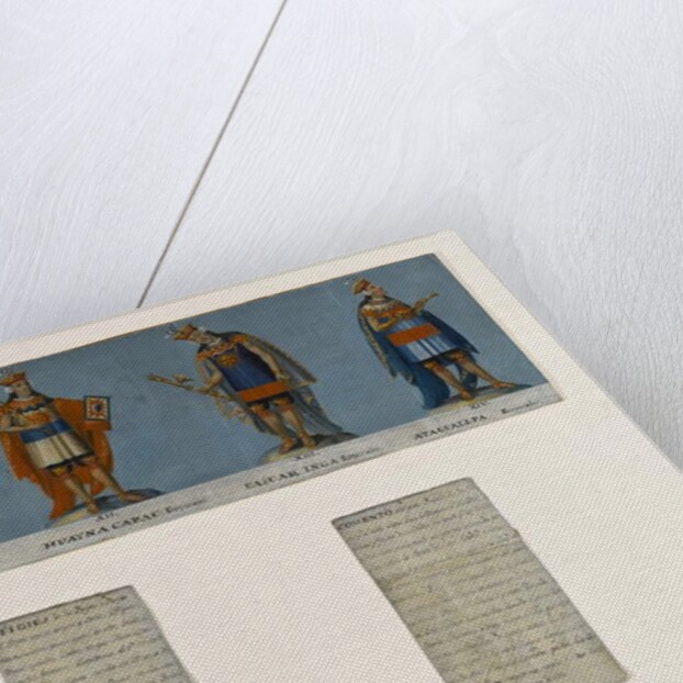 Four Inca Kings: Tupac Yupanqui, Huayna Capac, Huascar Inca, Atahuallpa, early 19th century by Unknown Artist