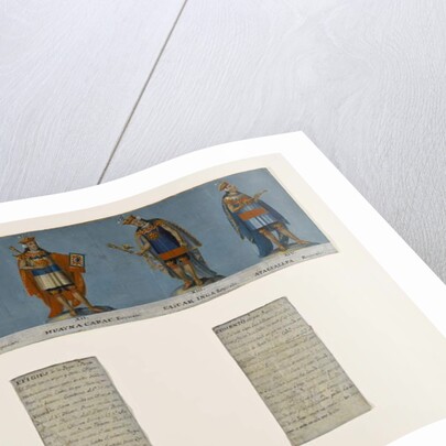 Four Inca Kings: Tupac Yupanqui, Huayna Capac, Huascar Inca, Atahuallpa, early 19th century by Unknown Artist