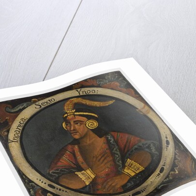 Inca Roca, Sixth Inca King, mid 18th century by School Peruvian