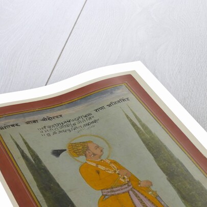 Posthumous Portrait of Maharaja Ajit Singh of Marwar, 1762 by Indian School