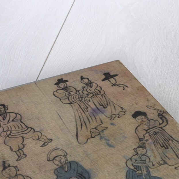 Genre Scene, 1 of 4, 19th century by Korean School