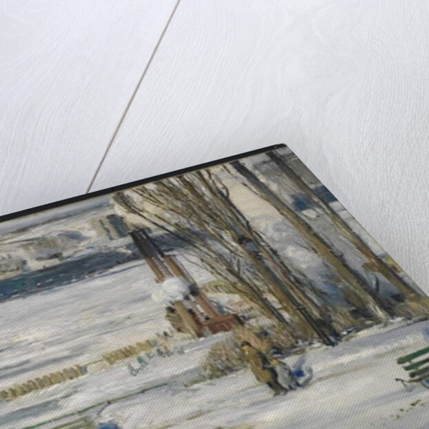 A Morning Snow--Hudson River, 1910 by George Wesley Bellows