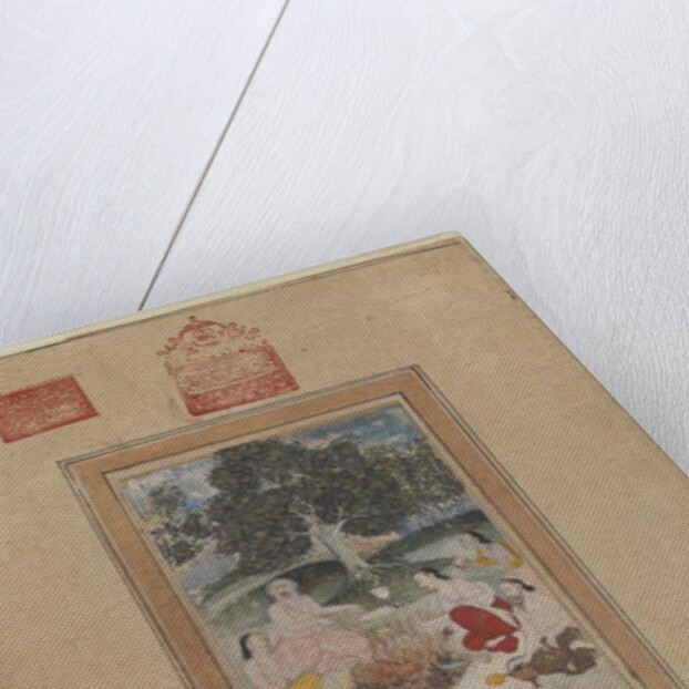 Sadhus gathered around a fire, c.1600 by School Indian