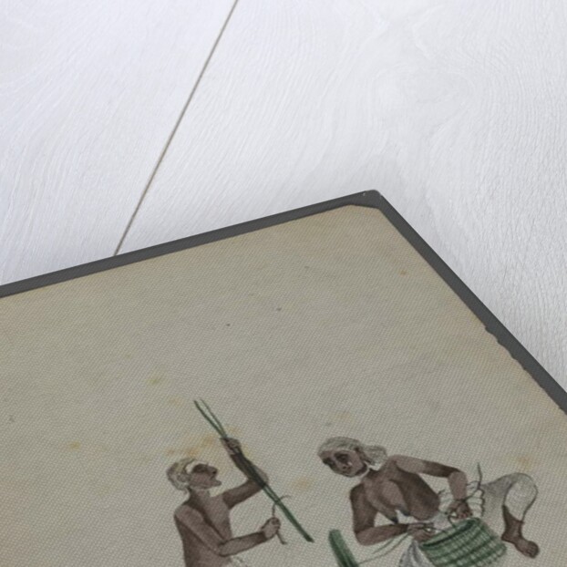 One of a set of nine images showing Indians in different professions by Indian School