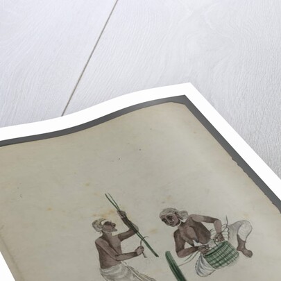 One of a set of nine images showing Indians in different professions by Indian School