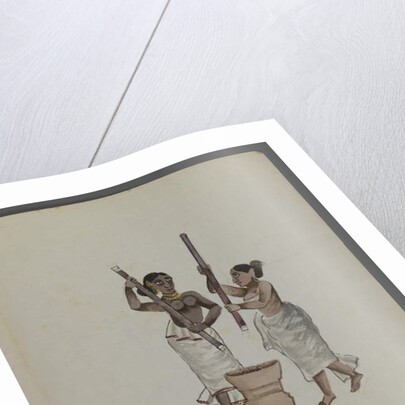 One of a set of nine images showing Indians in different professions by Indian School