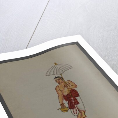 One of a set of nine images showing Indians in different professions by Indian School