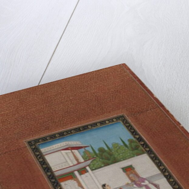 A lady and her elderly servant, 1875-1900 by Indian School