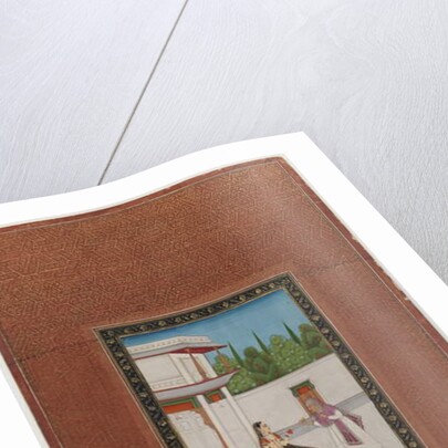 A lady and her elderly servant, 1875-1900 by Indian School