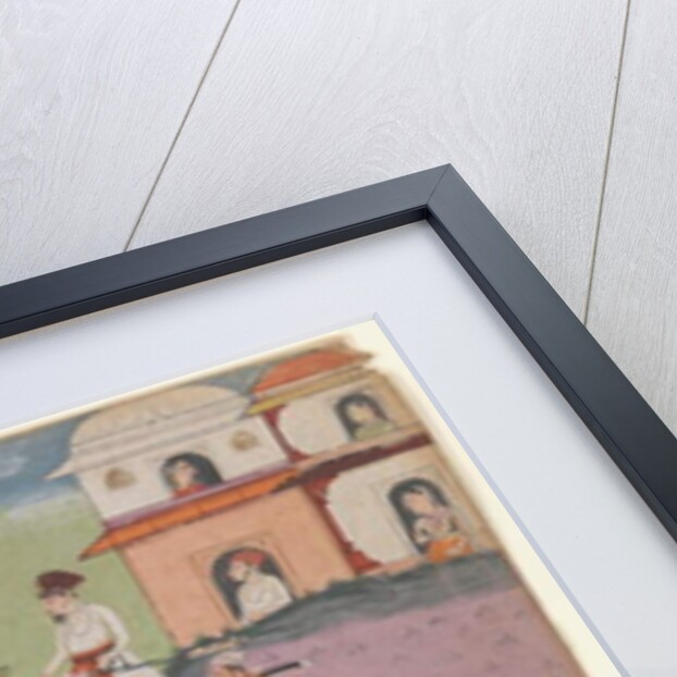 Courtiers' escapades, page from an unidentified narrative series, c.1670 by Indian School