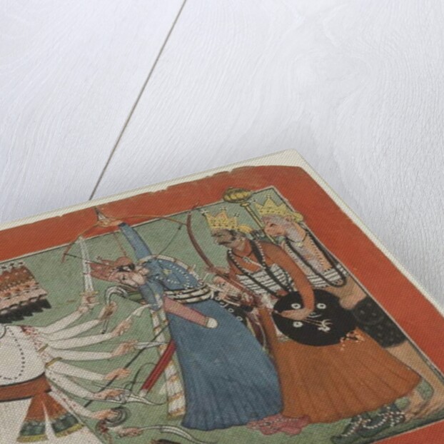 Ravana challenges Rama's army, c.1750 by Indian School