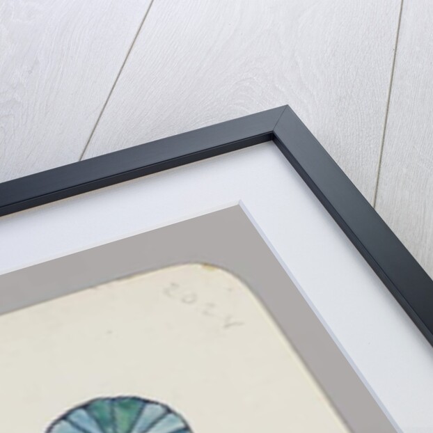 Small Card decorated with Stylized Chrysanthemums, c.1880 by Christopher Grant La Farge