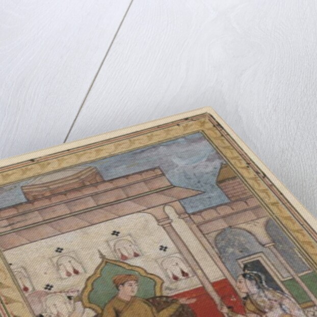 Miniature Painting, Court Scene, late 16th century by Indian School