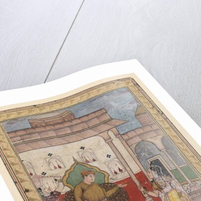 Miniature Painting, Court Scene, late 16th century by Indian School