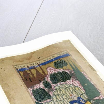 Hum captures Afrasiyab, leaf from a Dispersed Shah-nama Series, late 16th century by Indian School