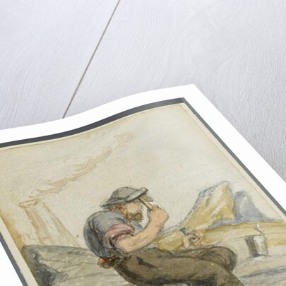 Stone Worker, 1864 by Karl L.H. Mueller