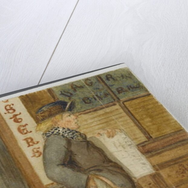 Newspaper Boy, 1864 by Karl L.H. Mueller