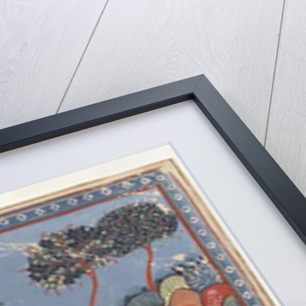 Brahma Worships Krishna, Page from a Dispersed Bhagavata Purana Series, c.1800 by Indian School