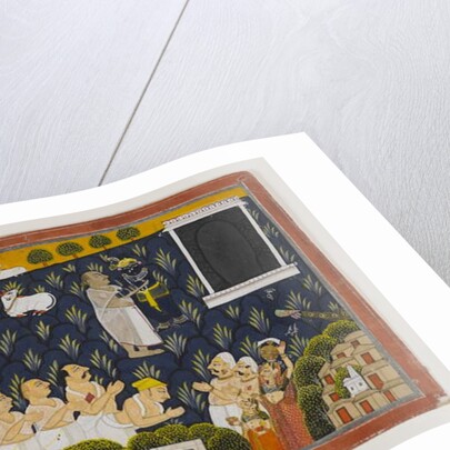 Worship of Krishna, c.1800 by Indian School