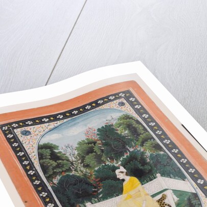 Man meditating in a garden setting, c.1820-40 by Indian School