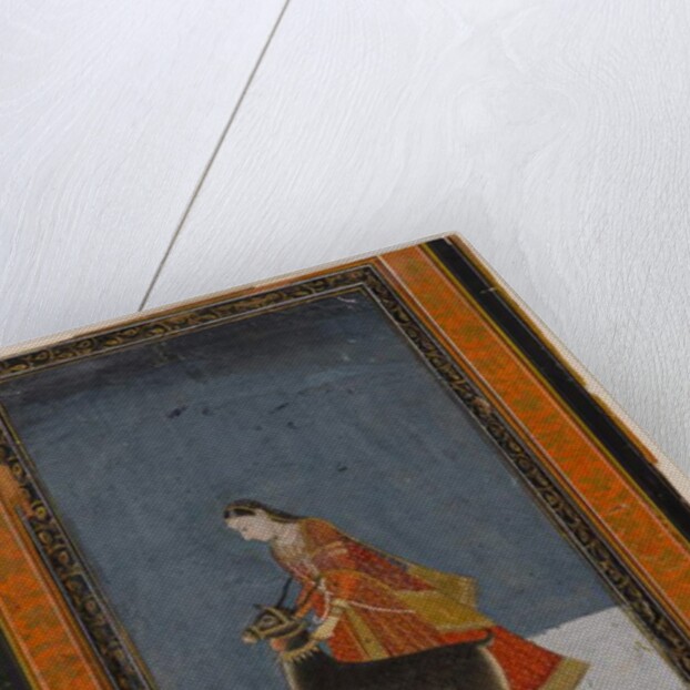 Lady with a black buck, c.1750 by Indian School