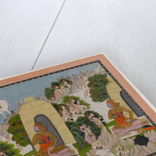 Arjuna's Penance, scene from a Mahabharata series, c.1825-40 by Indian School