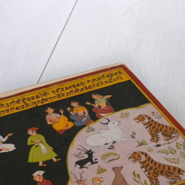 Page from a dispersed Panchakhyana series , c.1720-40 by Indian School