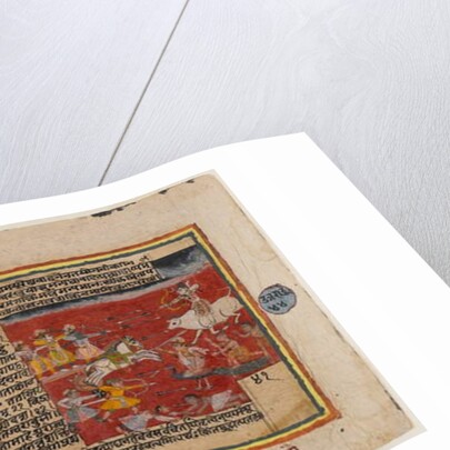 Double-sided folio from a Bhagavata Purana series, c.1610-50 by Indian School