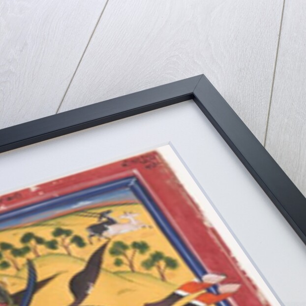 Maharaja Ram Singh hunting a tiger, second quarter of the 19th century by Indian School