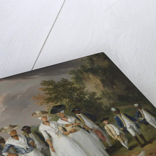 Free Women of Color with Their Children and Servants in a Landscape, 1770-1796 by Agostino Brunias