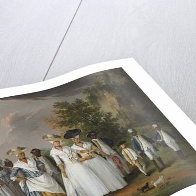 Free Women of Color with Their Children and Servants in a Landscape, 1770-1796 by Agostino Brunias