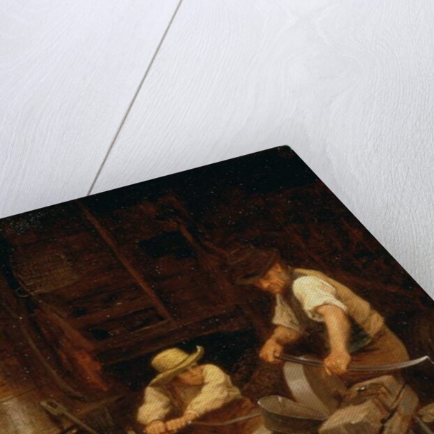 Sharpening the Scythe, 1864 by Eastman Johnson