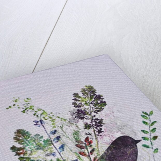 Birdy with leaves by Sarah Thompson-Engels