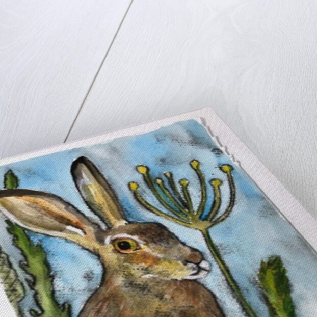 Hare with seed heads, 2019 by Sarah Thompson-Engels