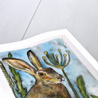 Hare with seed heads, 2019 by Sarah Thompson-Engels