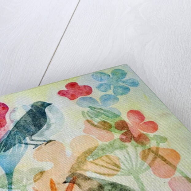 Two birds and flowers,2019 by Sarah Thompson-Engels