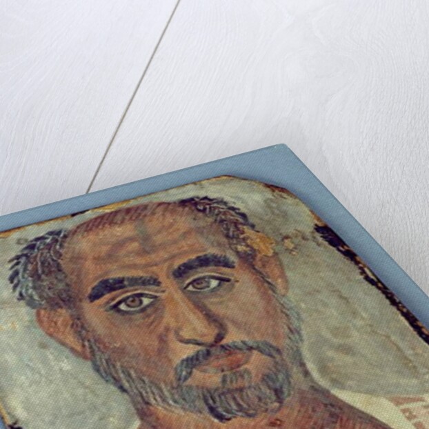 Mummy portrait of a man, c.250-300 AD by Roman Period Egyptian