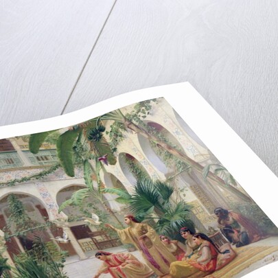 The Court of the Harem, 19th century by Albert Girard