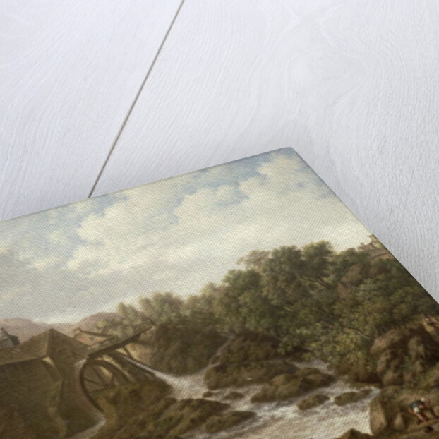 River Scene with Overshot Mill, 1833 by Charles Towne