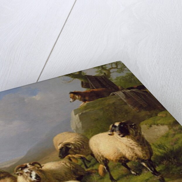 Sheep in a Landscape, 1863 by Eugene Joseph Verboeckhoven