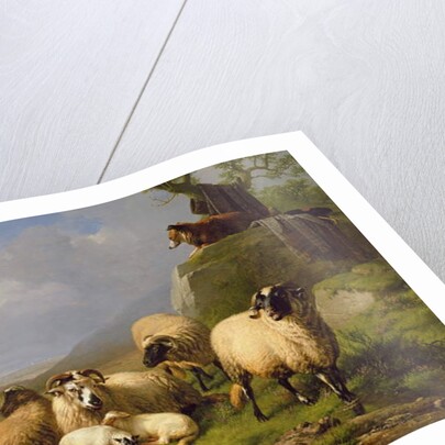Sheep in a Landscape, 1863 by Eugene Joseph Verboeckhoven