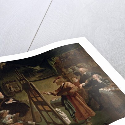 Rembrandt in his Studio by John Gilbert