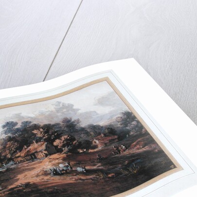 Peasants and Donkeys near Cottages at the Edge of a Wood by Thomas Gainsborough