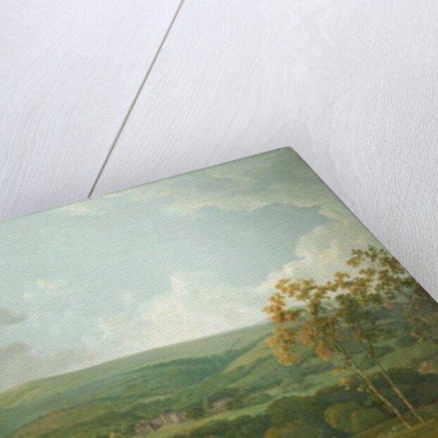 A Distant View of Towneley Hall, c.1777 by George the Elder Barret