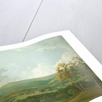 A Distant View of Towneley Hall, c.1777 by George the Elder Barret