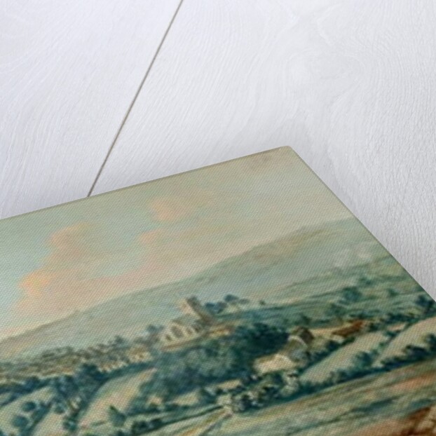 Distant View of Clitheroe, c.1730 by Matthias Read